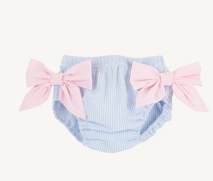 TBBC Bow Bottom Bloomer Breakers Blue Seersucker PBP