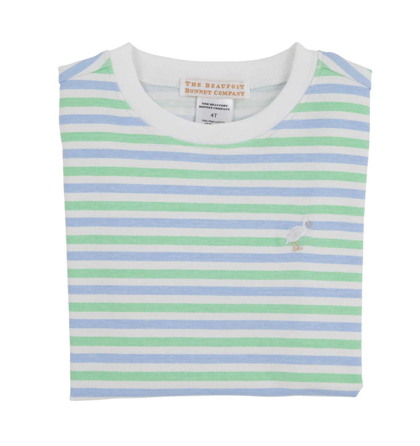 TBBC Carter Crewneck Kennedy Cruise Stripe (Beale St. Blue) w/ Multicolor Stork