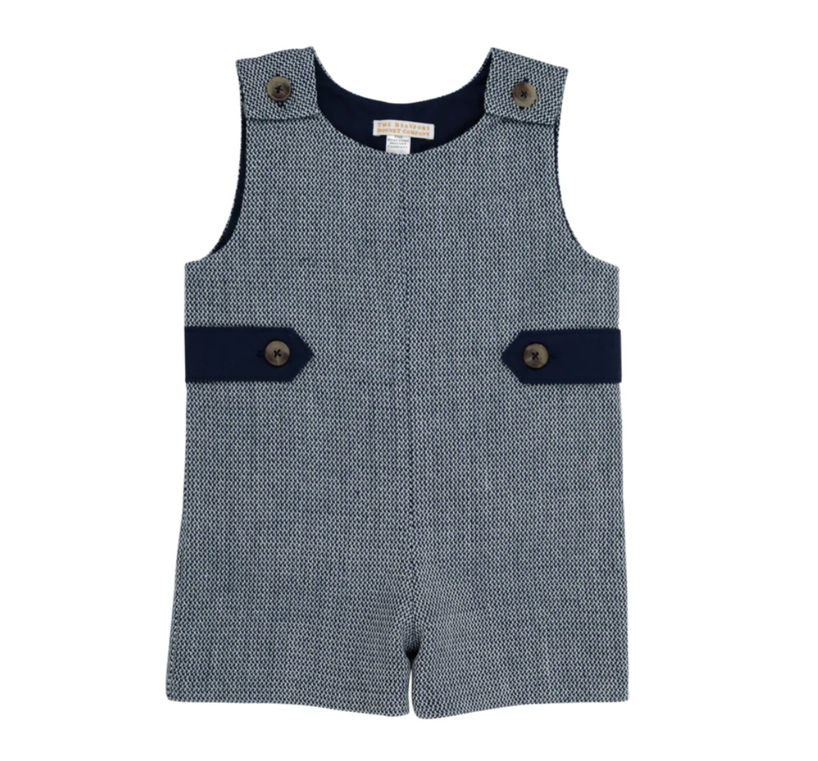 TBBC Jack Keene Jon Jon Nantucket Navy Tweed & Tortoise Buttons