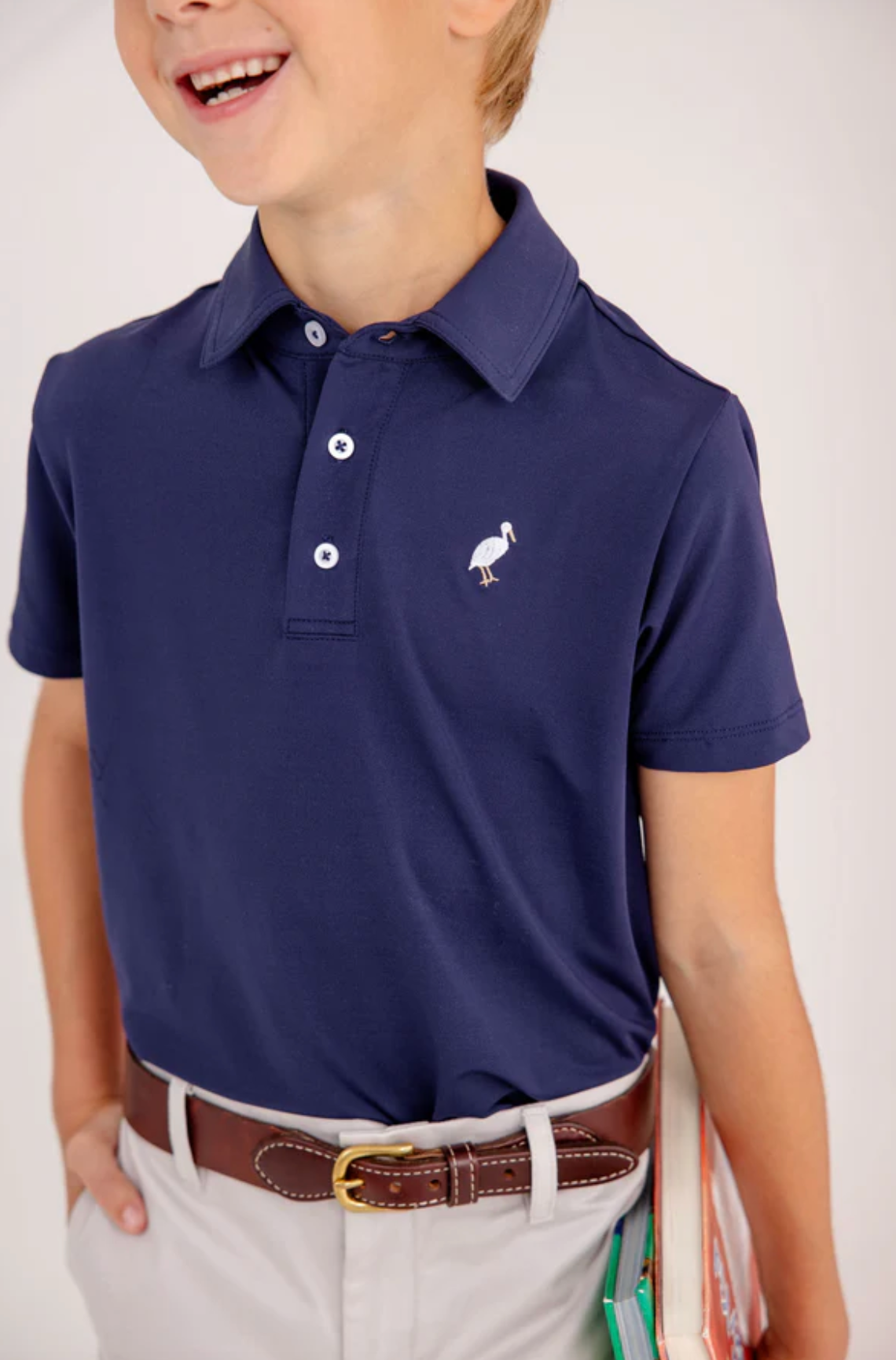 TBBC Nantucket Navy Prepletic Prim & Proper Polo