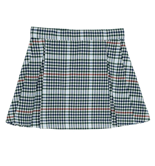 TBBC Parson Pleated Skirt - Woven Yarn- Highgate Houndstooth