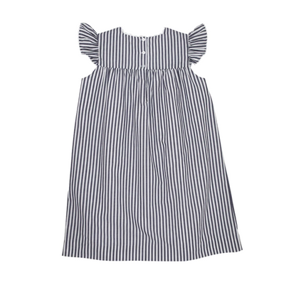 TBBC Rosemary Ric Rac Dress Nantucket Navy Stripe/Worth Avenue White