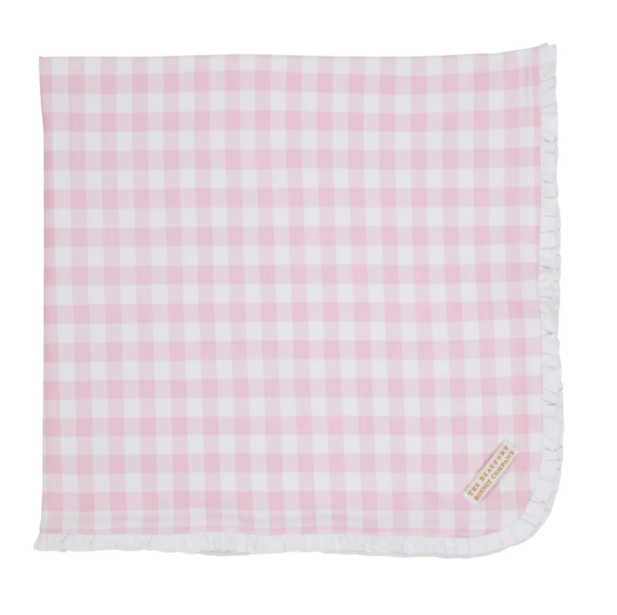 TBBC Baby Buggy Blanket Gingham - Blue or Pink
