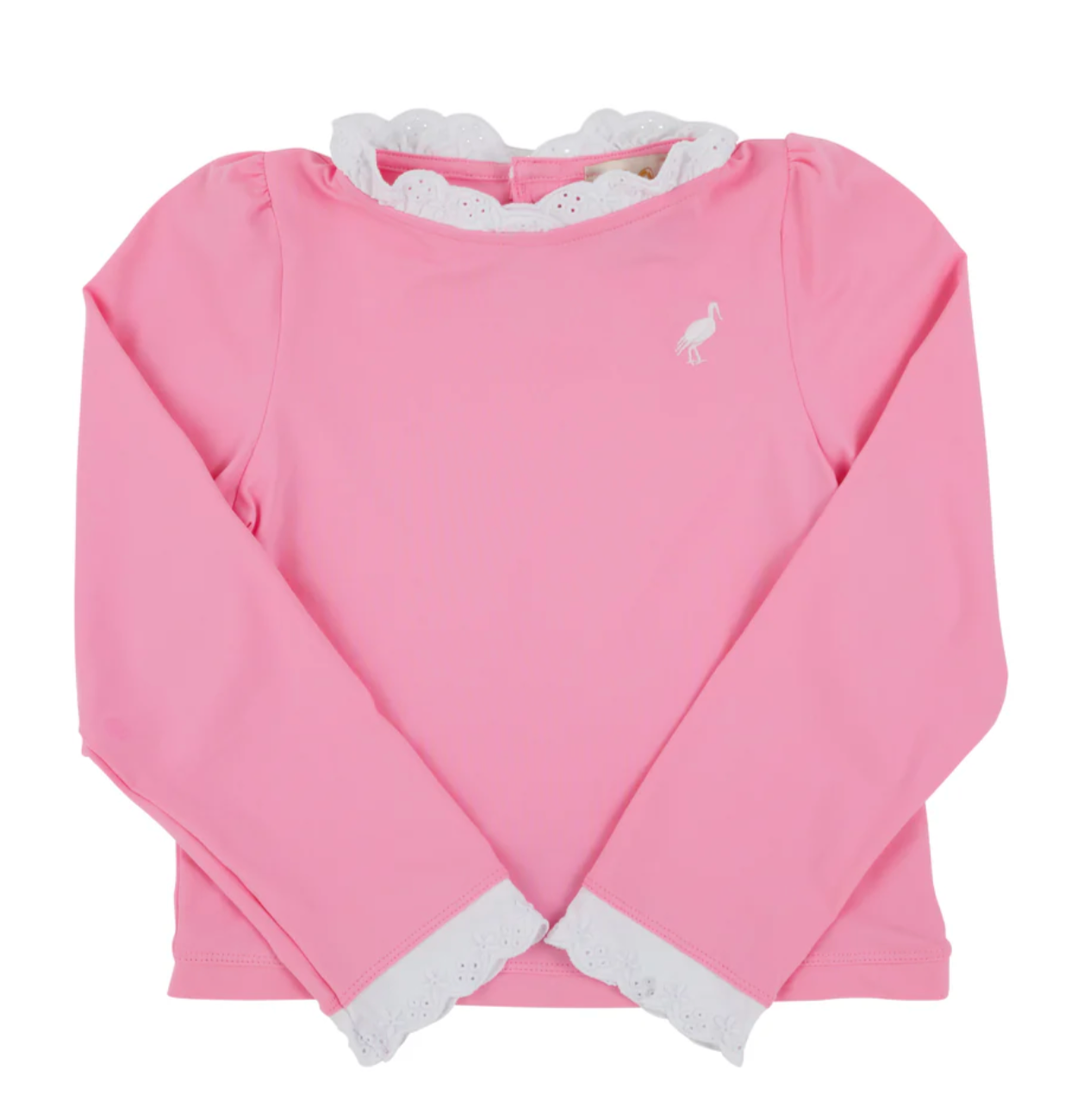 TBBC Winnie's Wave Spotter Swim Shirt Hamptons Hot Pink / White UPF