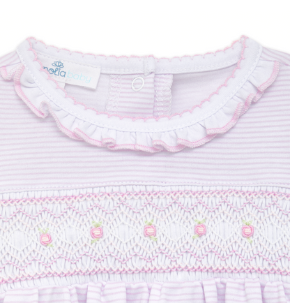 MB Julia Smocked Gown Pink