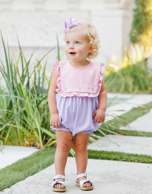 JB Amelia Bubble - Pink & Lavender Stripe