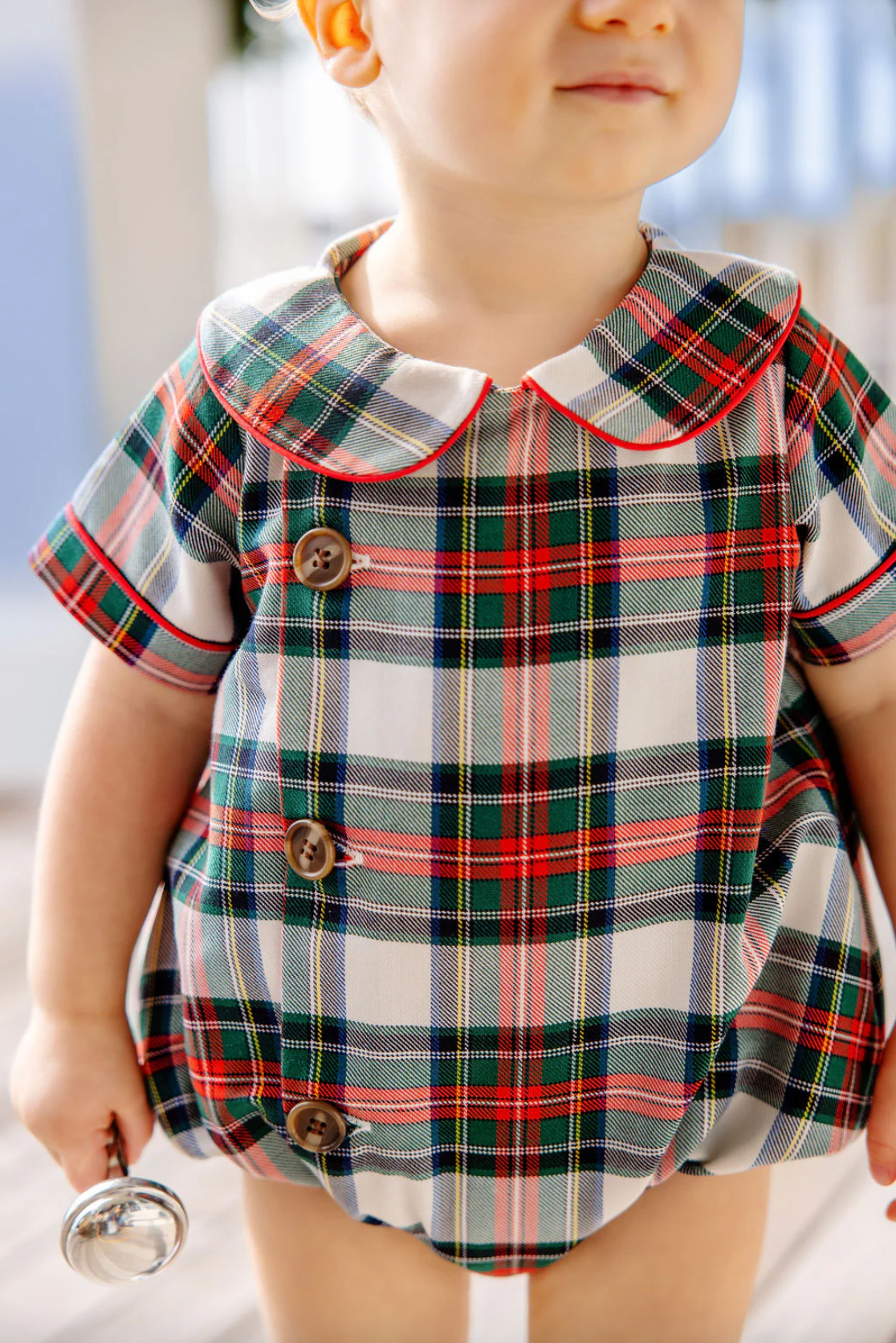 TBBC Brock Bubble Aiken Place Plaid with Richmond Red & Tortoise Buttons