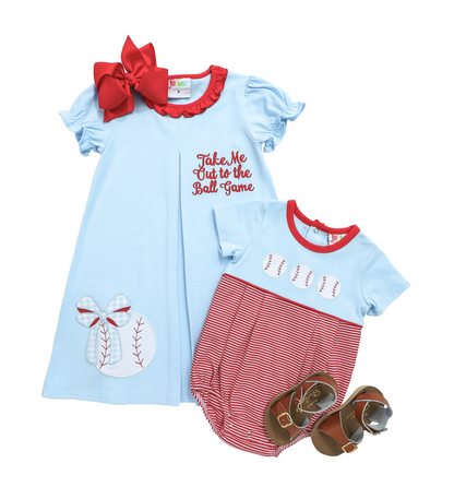 JB Take Me Out To The Ball Game Pleat Dress