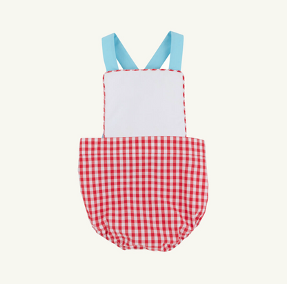 TBBC Sayre Sunsuit Richmond Red Gingham