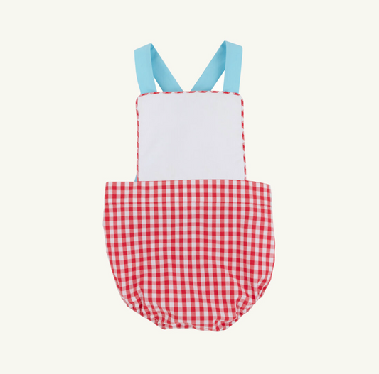 TBBC Sayre Sunsuit Richmond Red Gingham