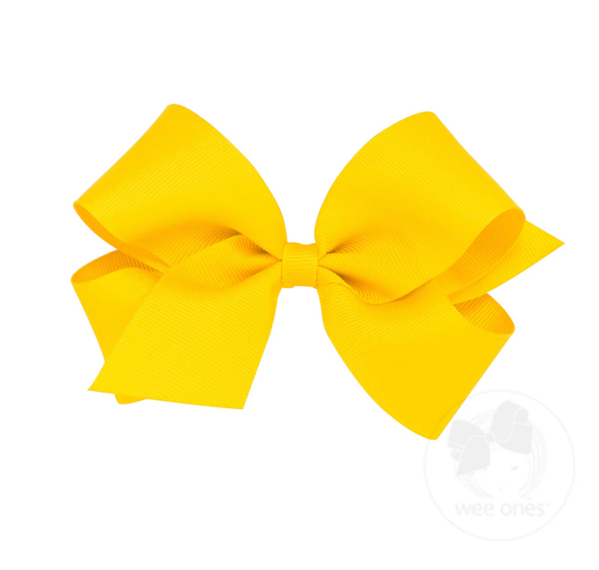 Medium Classic Grosgrain Hair Bow (Plain Wrap)- Wee Ones