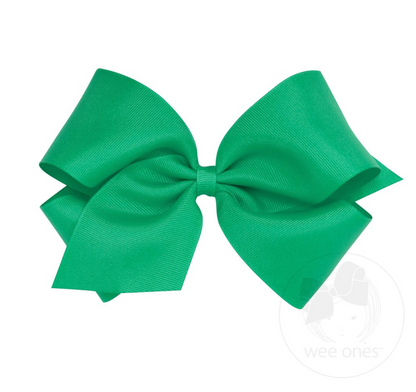 King Classic Grosgrain Hair Bow (Plain Wrap)- Wee Ones