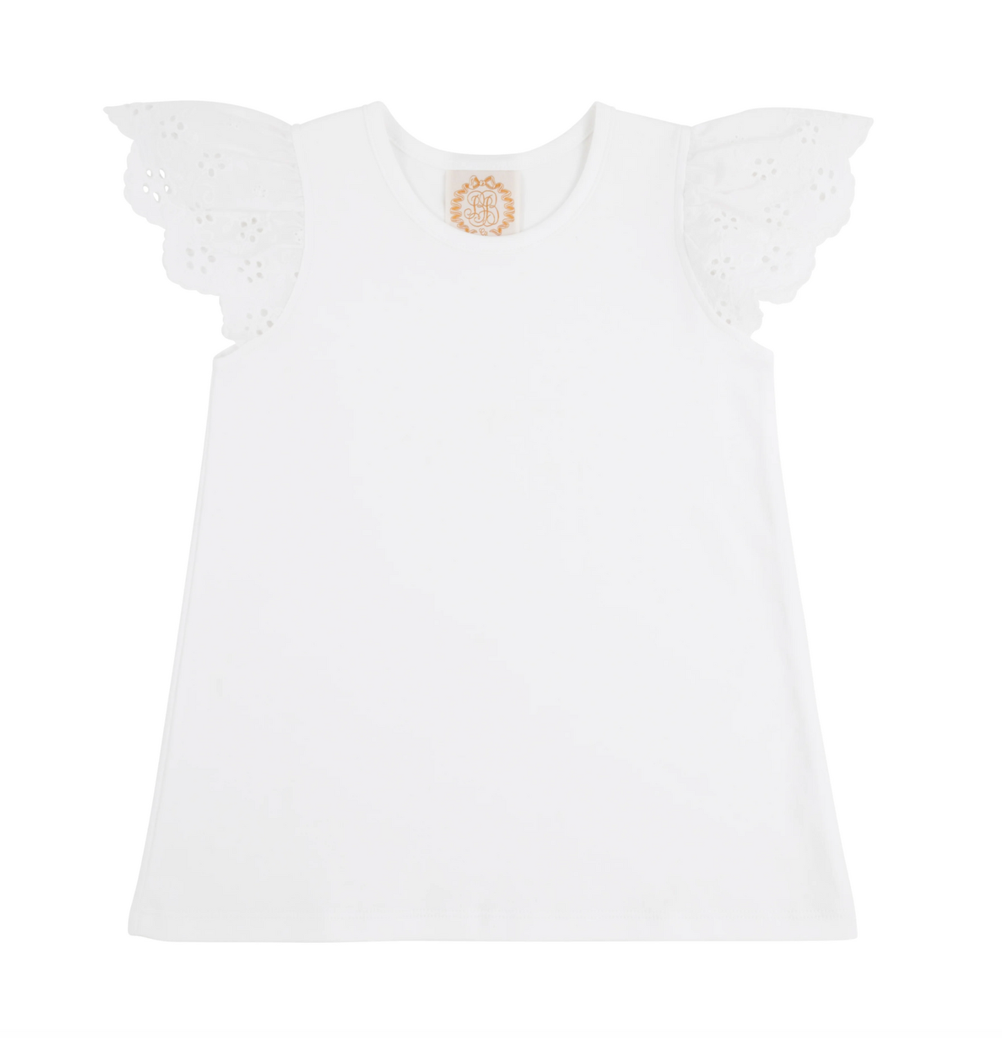 TBBC Ellens Eyelet Top Worth Ave White