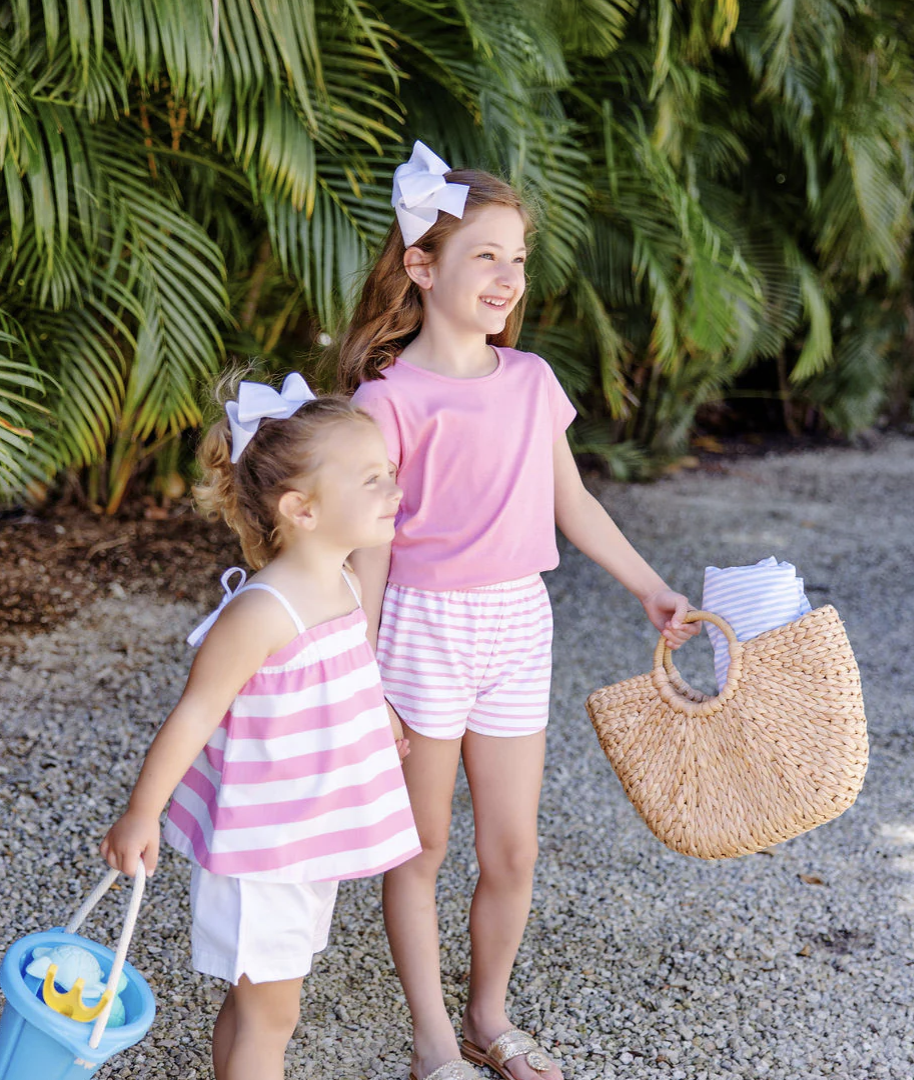 TBBC Cheryl Shorts Hamptons Hot Pink Stripe