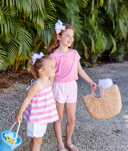TBBC Cheryl Shorts Hamptons Hot Pink Stripe