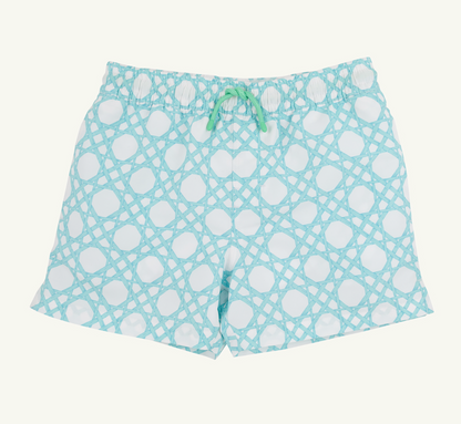 TBBC Tortola Swim Trunks Catamaran Cane / Grace Bay Green