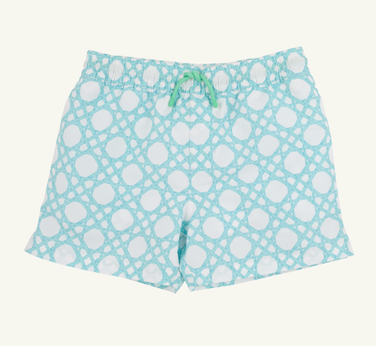 TBBC Tortola Swim Trunks Catamaran Cane / Grace Bay Green