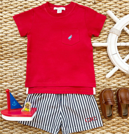 TBBC Shelton Shorts Nantucket Navy Stripe/ Worth Avenue White