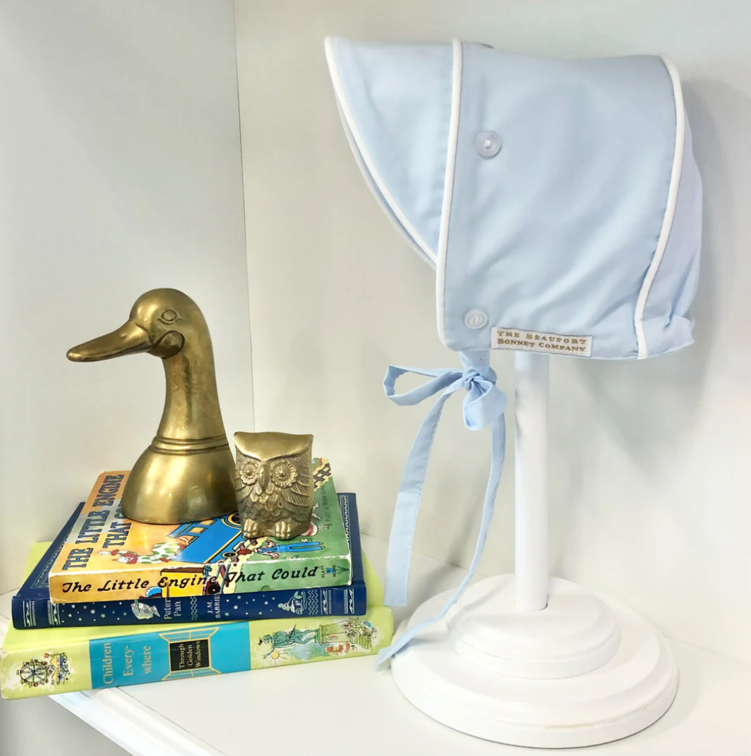 TBBC Barringer Bonnet Broadcloth- Buckhead Blue/WorthAveWhit