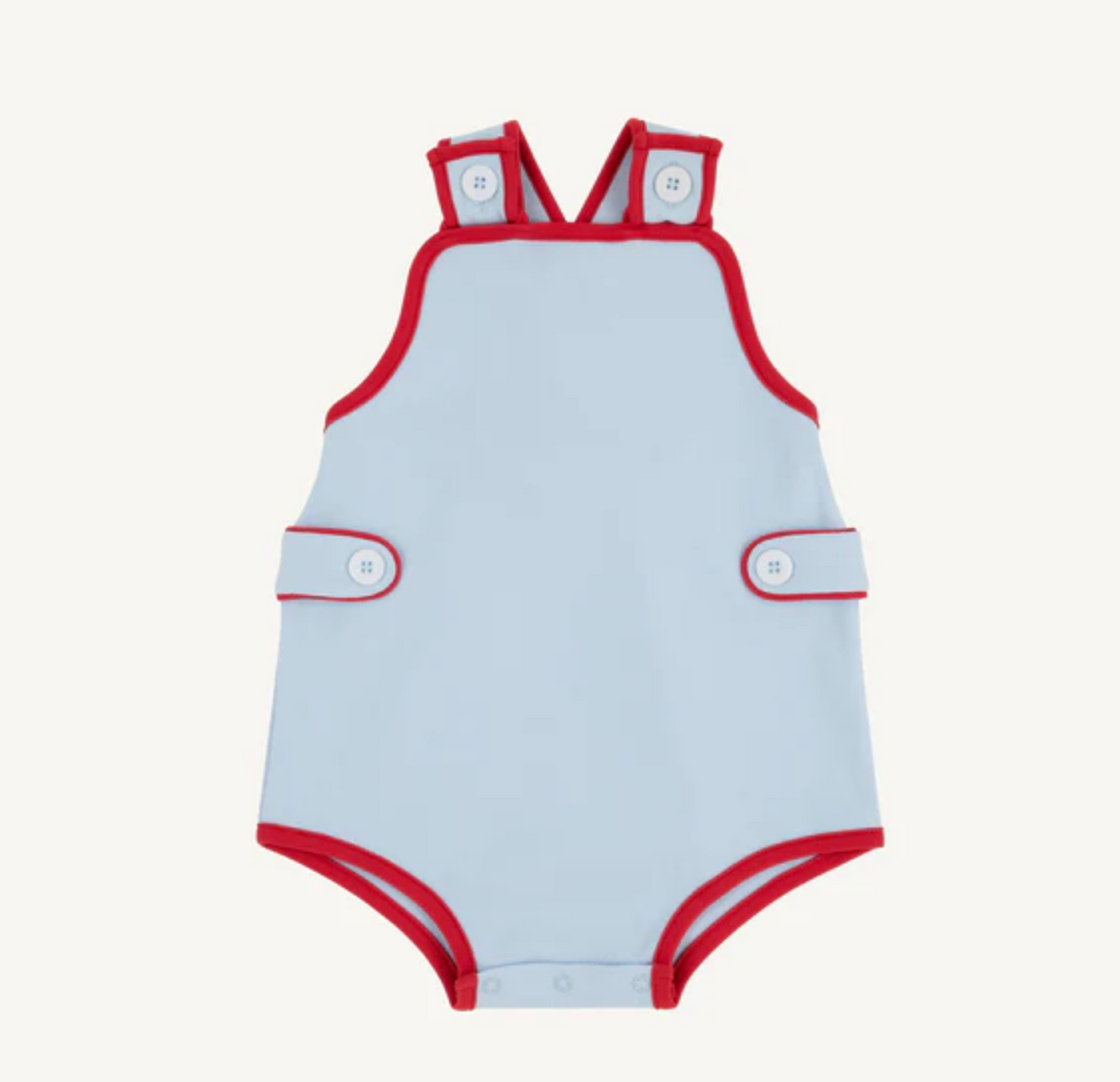 TBBC Skipper Sunsuit Buckhead Blue Richmond Red Pima