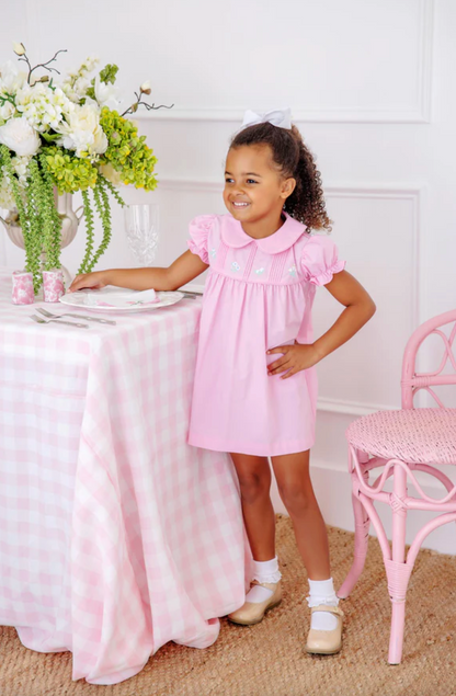 TBBC Holly Day Dress Flowers Emb Pier Party Pink