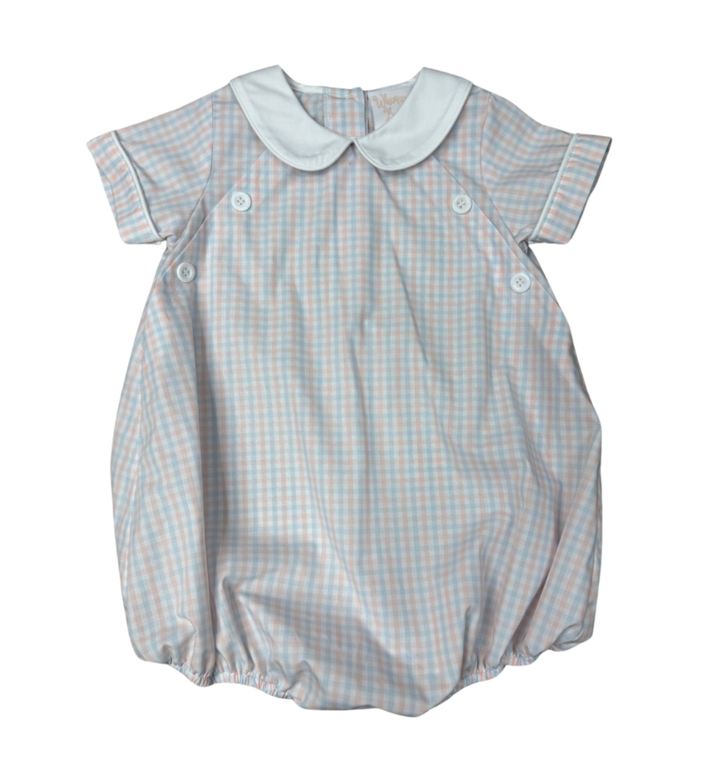 WBK Classic Spring Plaid Collared Bubble