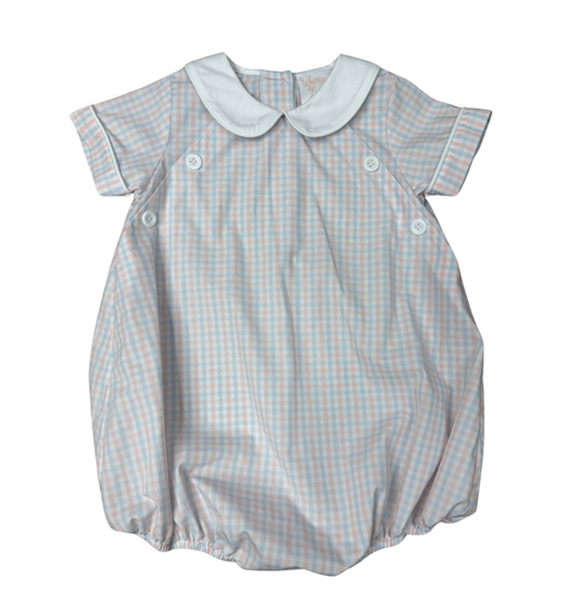 WBK Classic Spring Plaid Collared Bubble