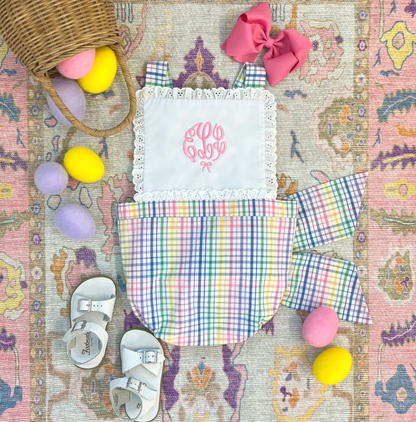 TBBC Sally Sunsuit Colored Pens Plaid/Worth Ave White