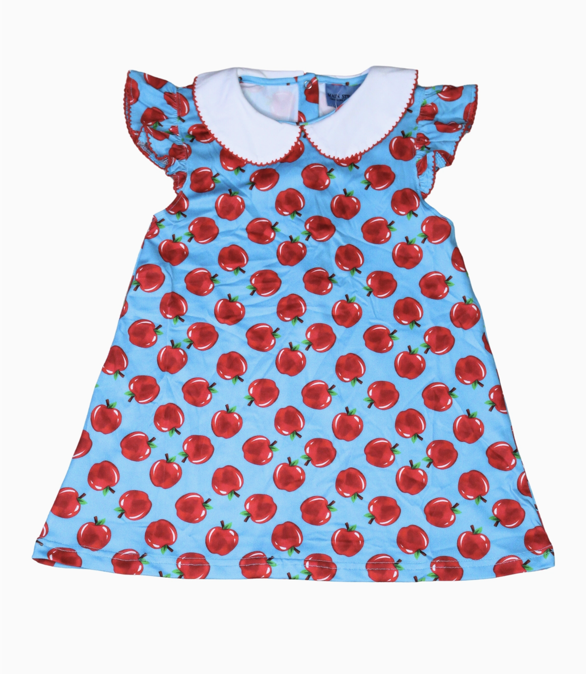 MSSC Charlotte Collared Red/Turquoise Dress A: is for Apple