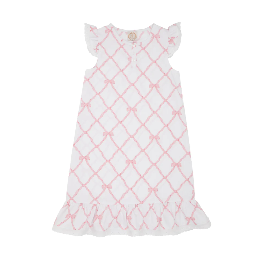 TBBC Marnie Morning Gown Belle Meade Bow with Eyelet