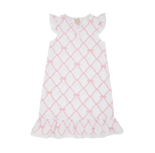 TBBC Marnie Morning Gown Belle Meade Bow with Eyelet