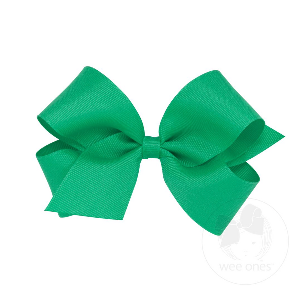 Medium Classic Grosgrain Hair Bow (Plain Wrap)- Wee Ones
