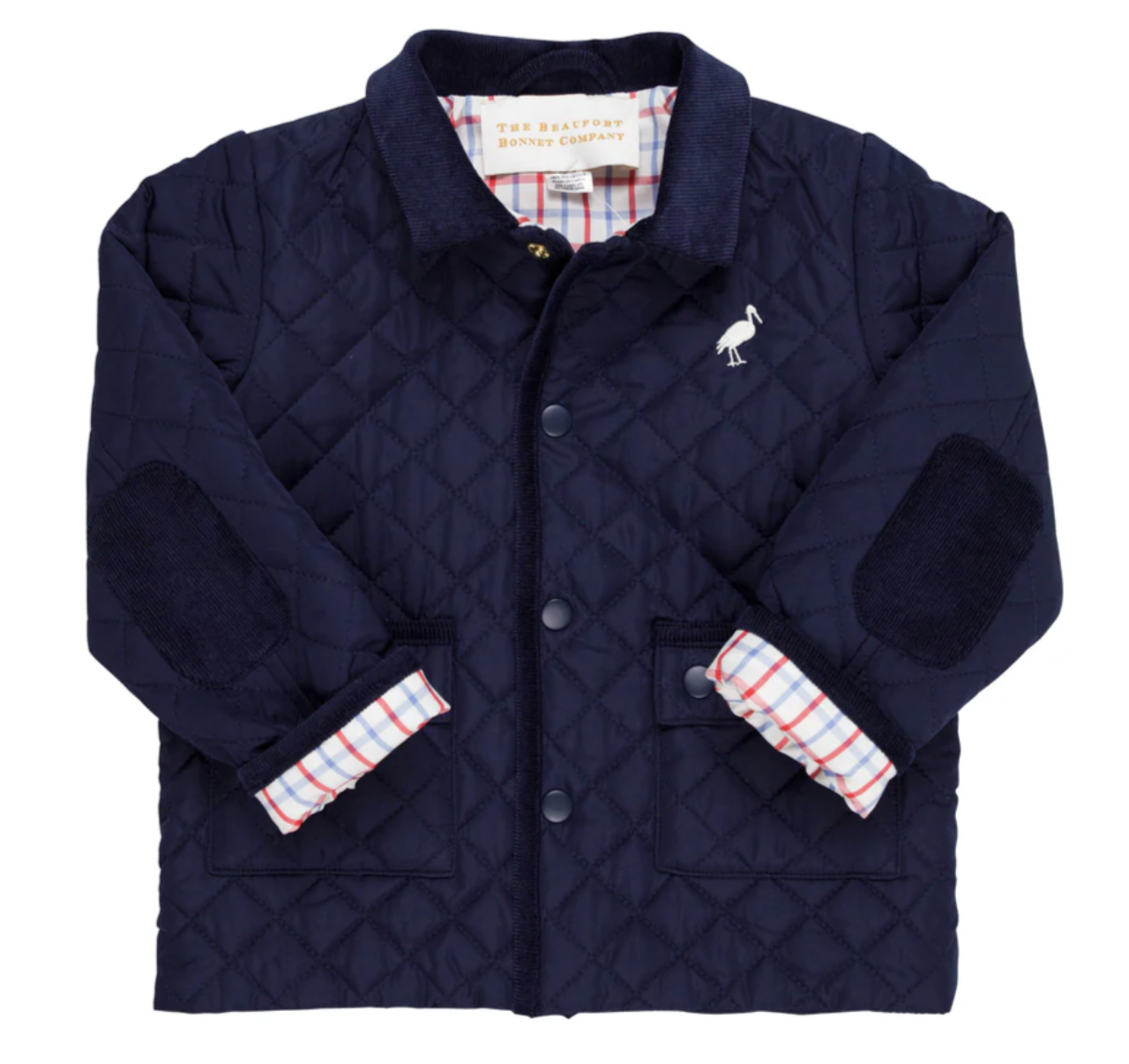 TBBC Caldwell Quilted Coat- Nantucket Navy with Palmetto Pearl