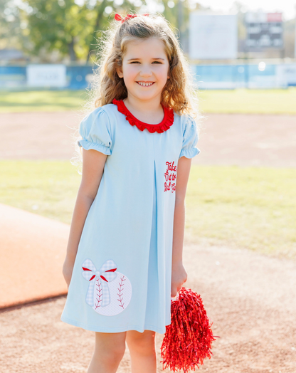 JB Take Me Out To The Ball Game Pleat Dress