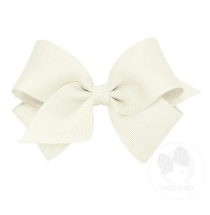 Small Classic Grosgrain Hair Bow (Plain Wrap)  Wee Ones