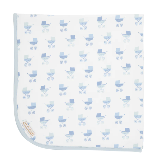 TBBC Baby Buggy Blanket Pram Parade Pram Parade (Blue/Pink)