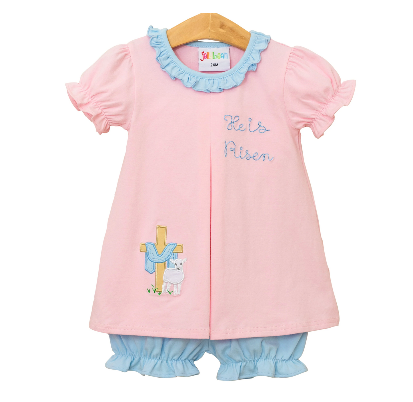 JB He is Risen Pleated Bloomer Set