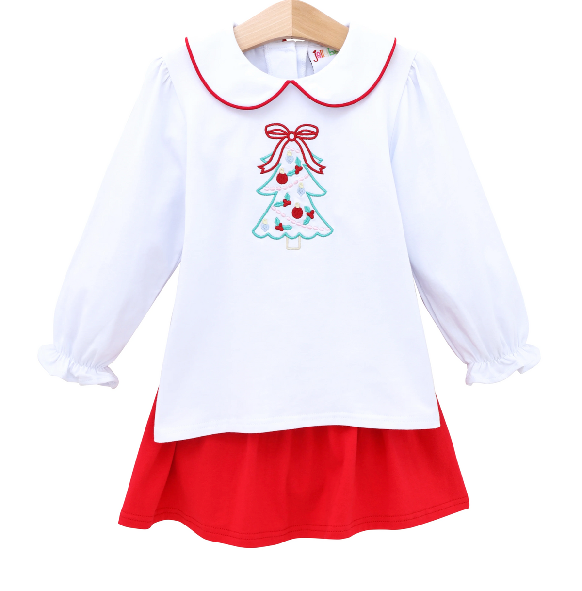 JB O Christmas Tree Skort Set