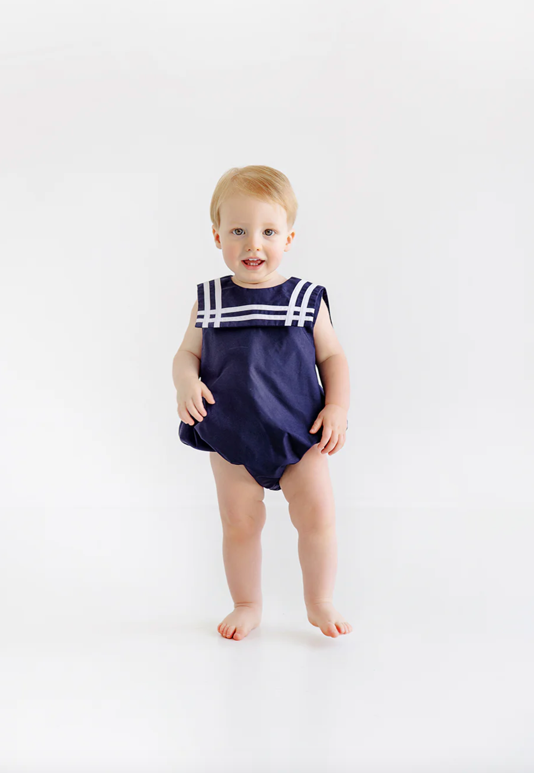 TBBC Townes Top Sail Bubble Nantucket Navy / White Sleeveless