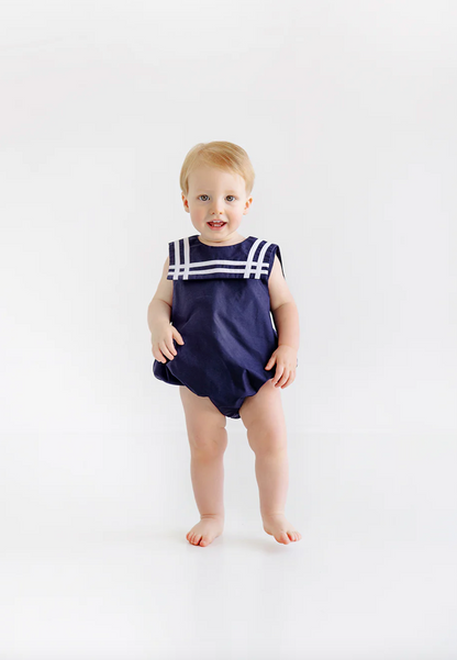 TBBC Townes Top Sail Bubble Nantucket Navy / White Sleeveless