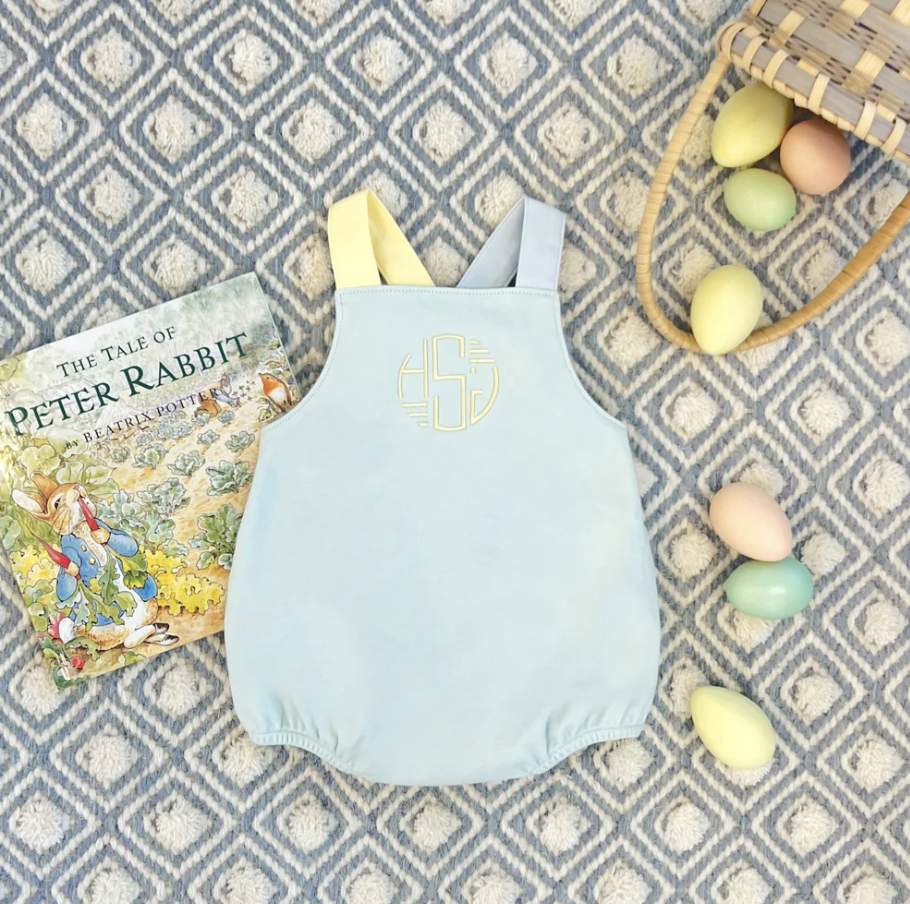 TBBC Colorblock Stillman Sunsuit Sea Island Seafoam/ Buckhead Blue/ Bellport Butter Yellow