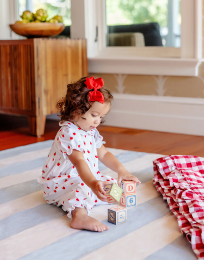 TBBC SS Britt Romper Egerton Apples