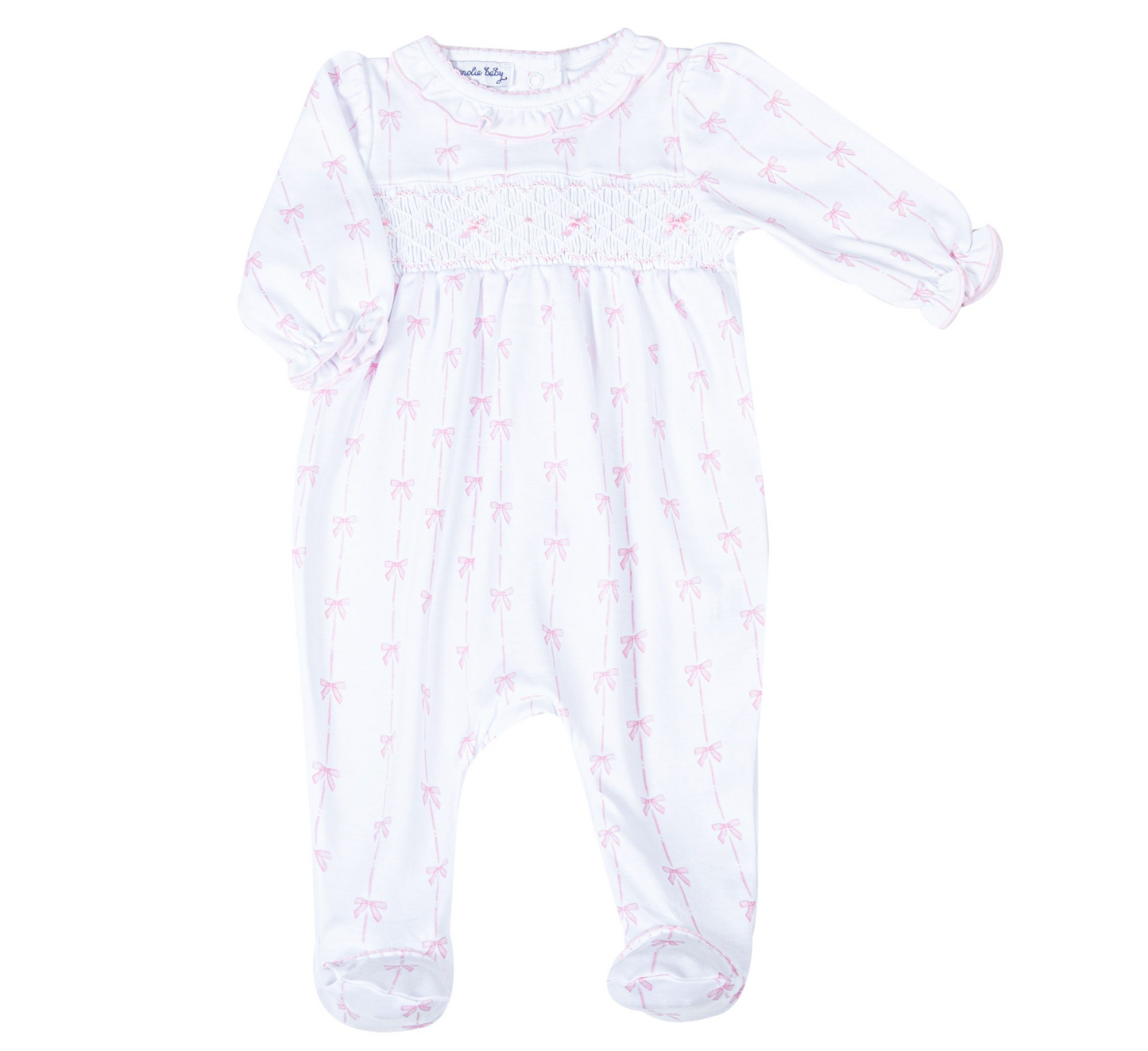 MB Ameila's Classics Pink Smocked Footie