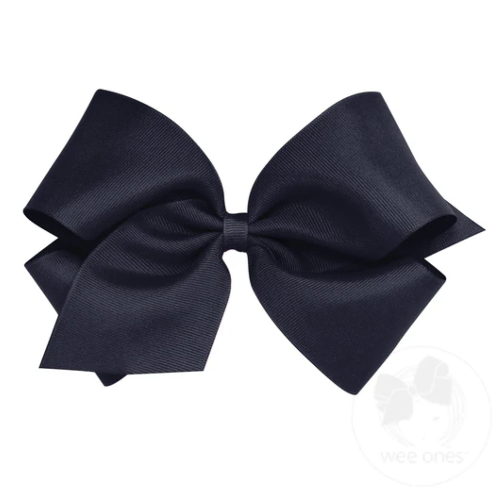 King Classic Grosgrain Hair Bow (Plain Wrap)- Wee Ones