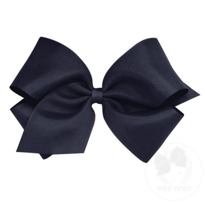 King Classic Grosgrain Hair Bow (Plain Wrap)- Wee Ones