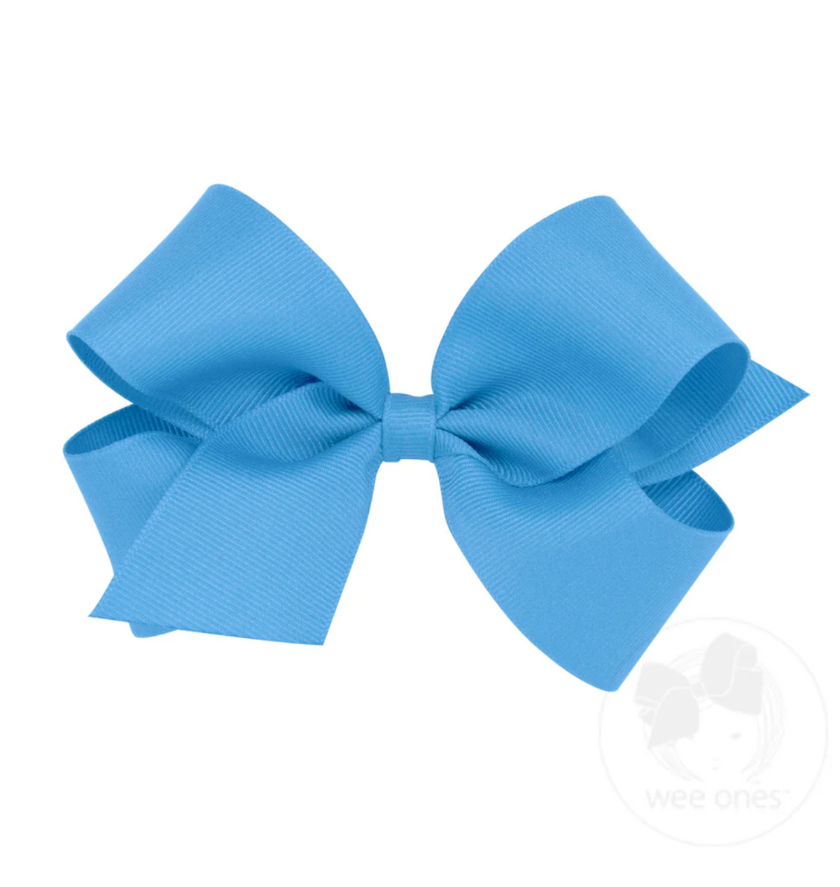 Medium Classic Grosgrain Hair Bow (Plain Wrap)- Wee Ones