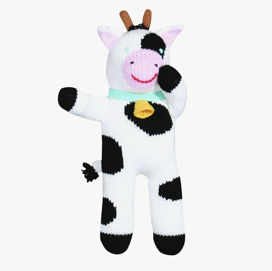 Cowleen the Cow Knit Doll 12"