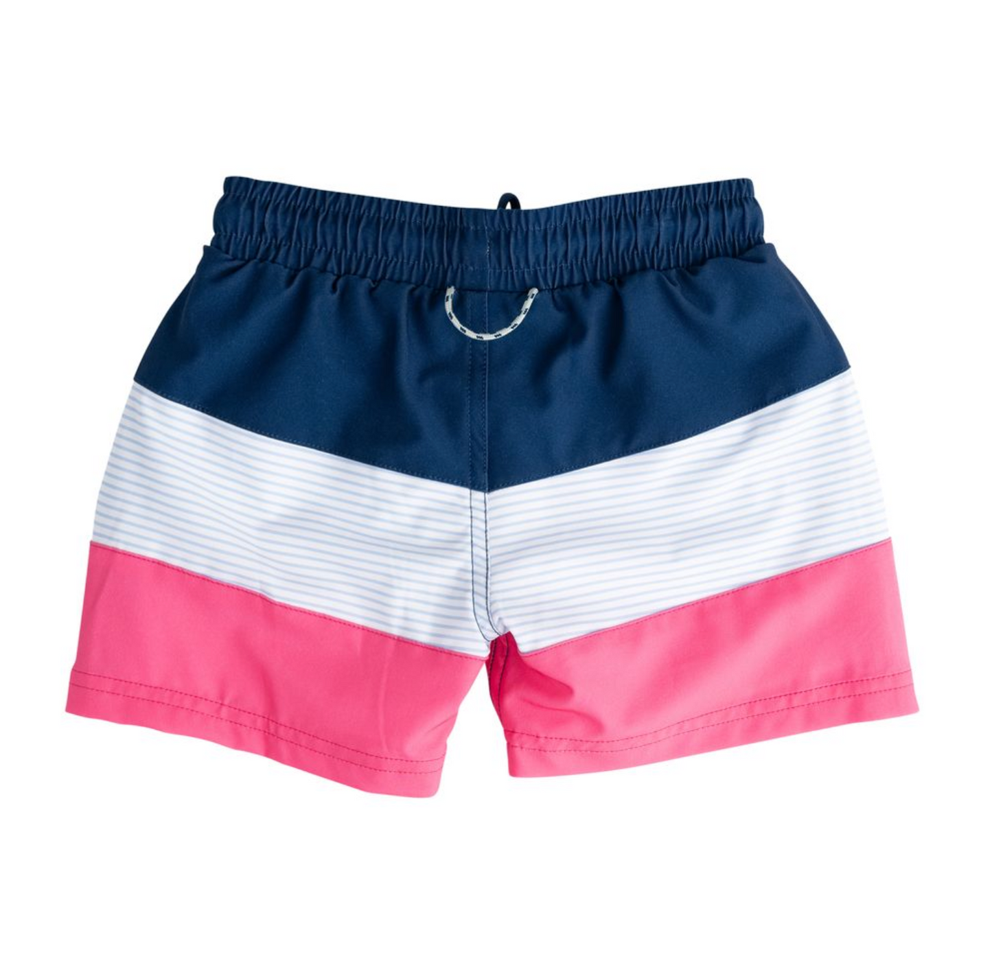 Prodoh Navy Peony Colorblock Boogie Board Swim Trunk