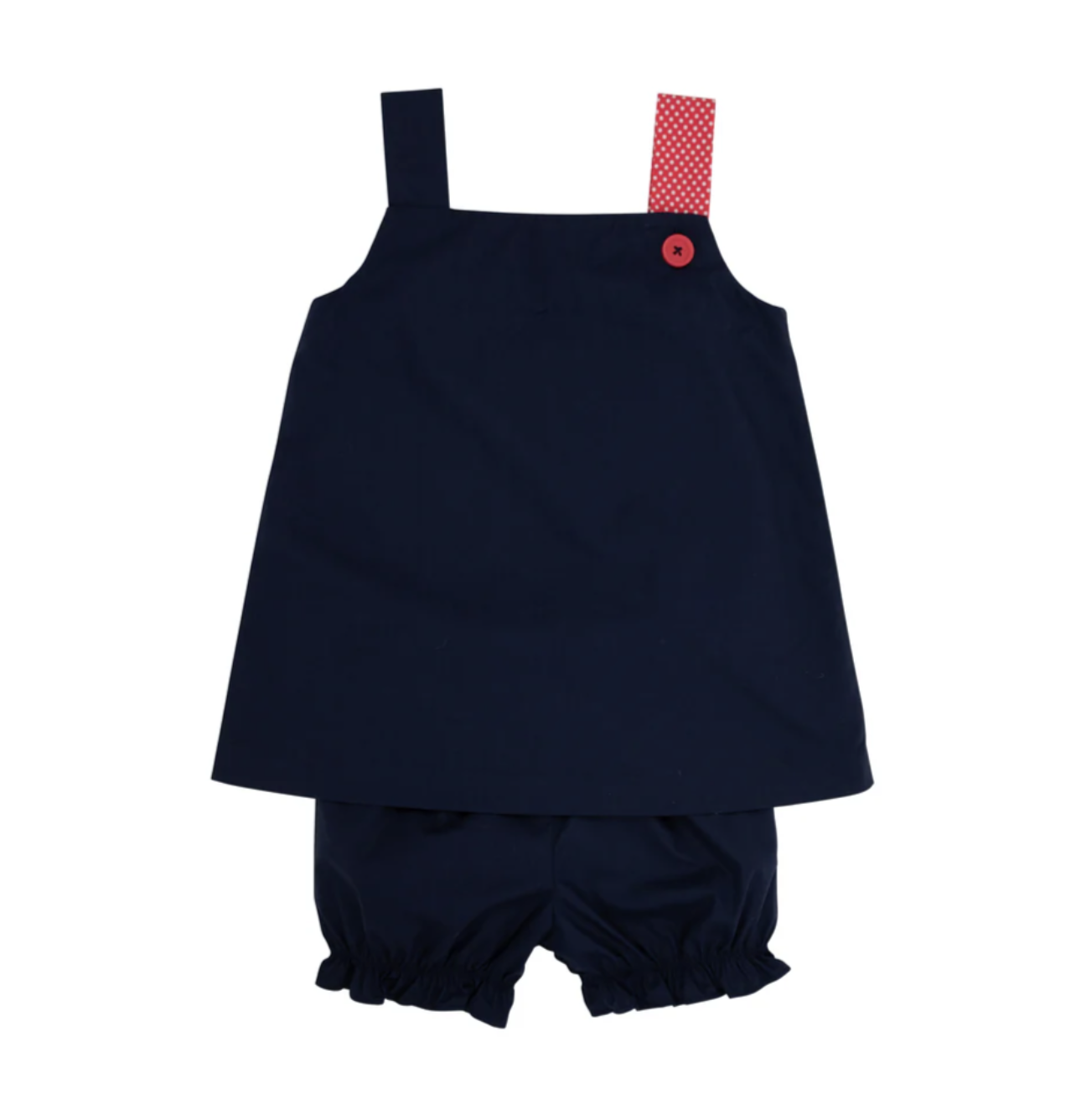 TBBC Jillian Jumper Set- House Nantucket Navy/ Richmond Red Microdot