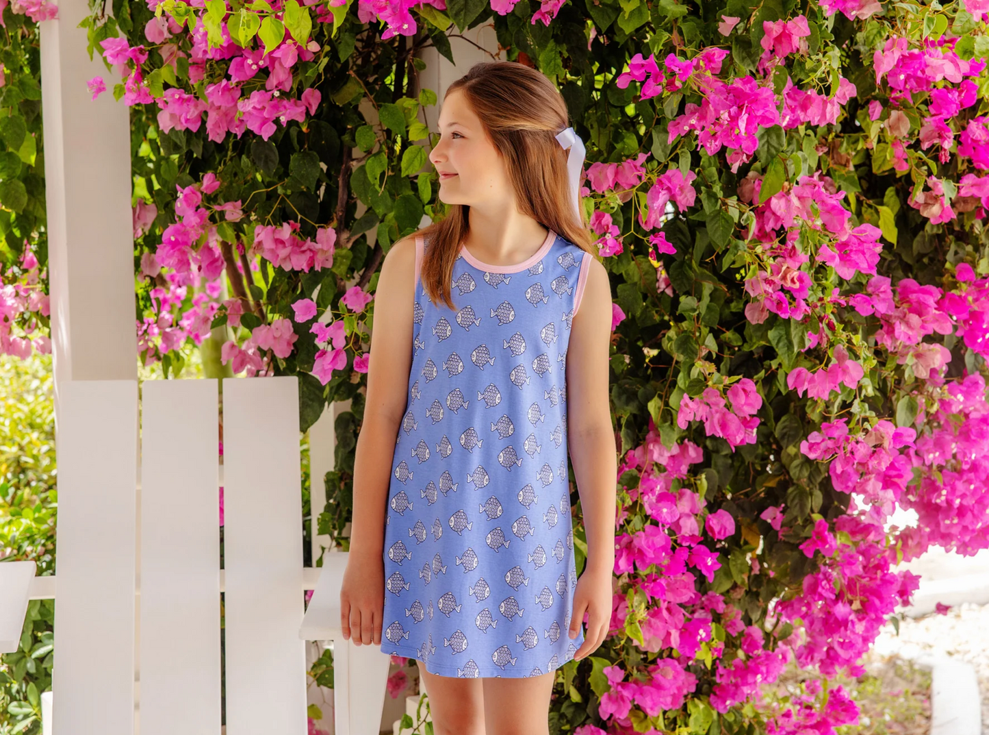 TBBC Slvls Polly Play Dress Little Fishes Pier Party Pink